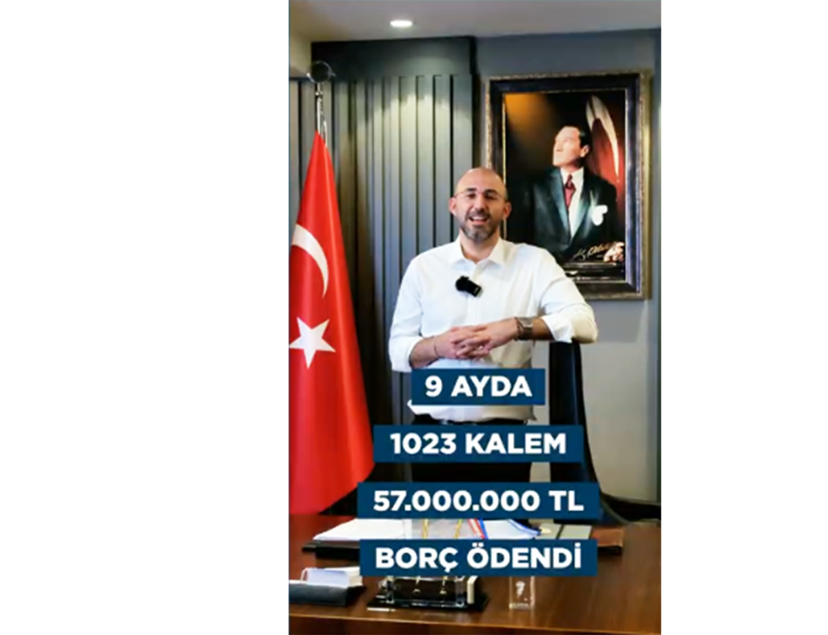 BAŞKAN ZENCİRCİ  SÖZÜNÜ TUTTU. ESNAFA BORÇ KALMADI. “1023 KALEMDE 57 MİLYON TL ÖDENDİ”